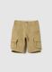 Stretch cotton cargo Bermuda shorts_0