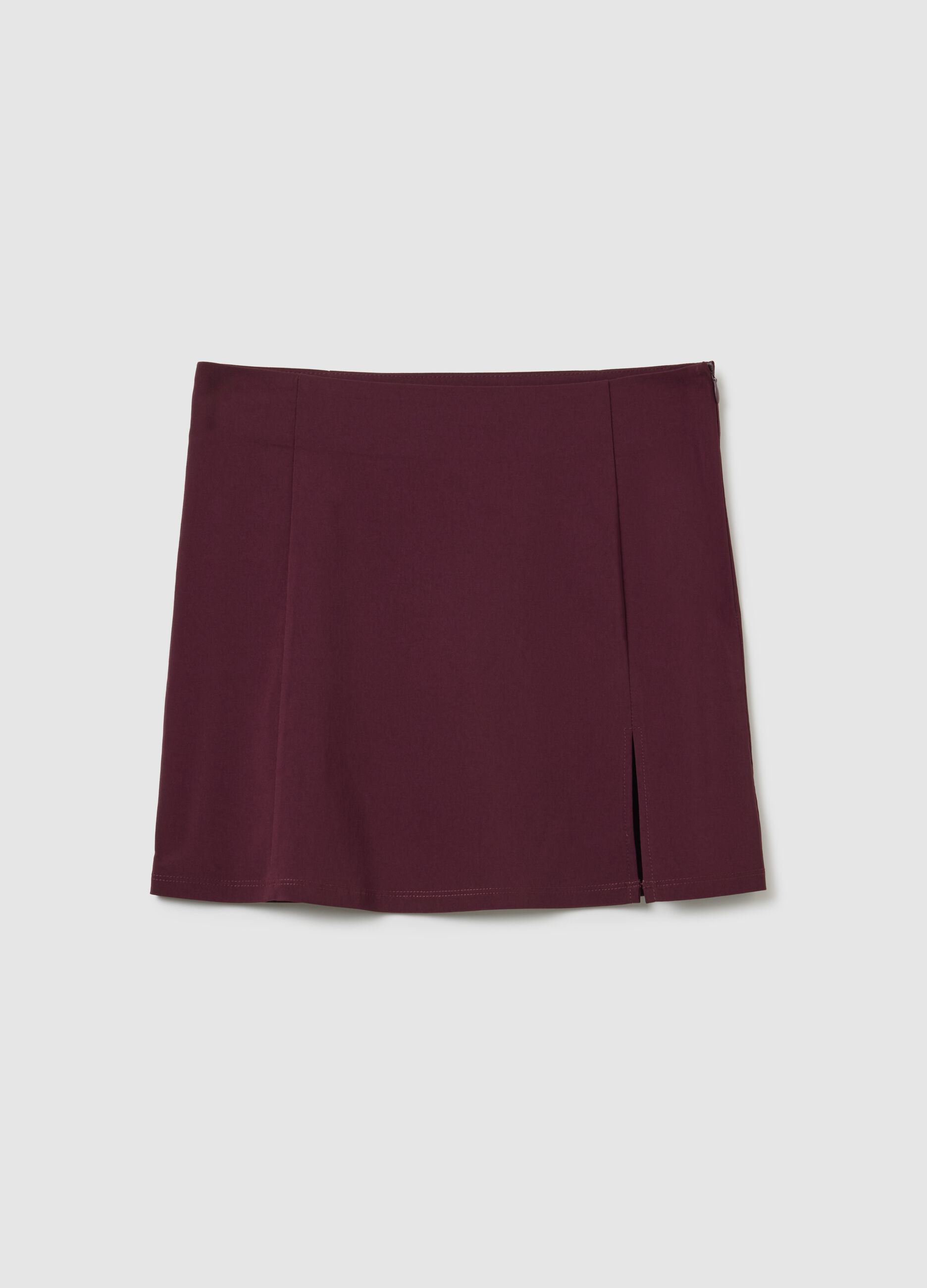 Gonna in misto viscosa viola regular fit
