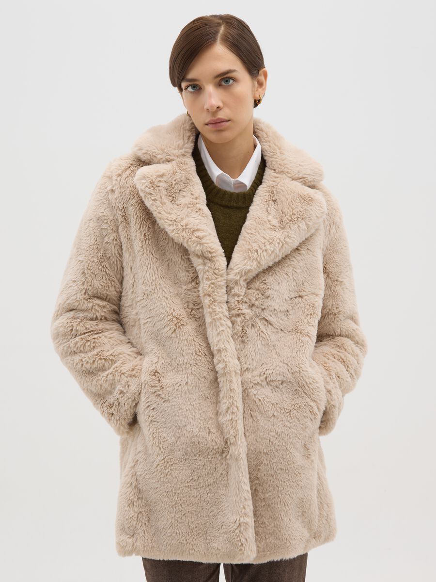 Heavy beige jacket regular fit_0