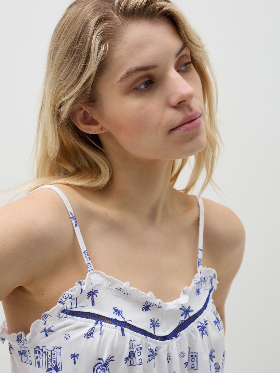 Short pyjamas with Summer Vibes print_1