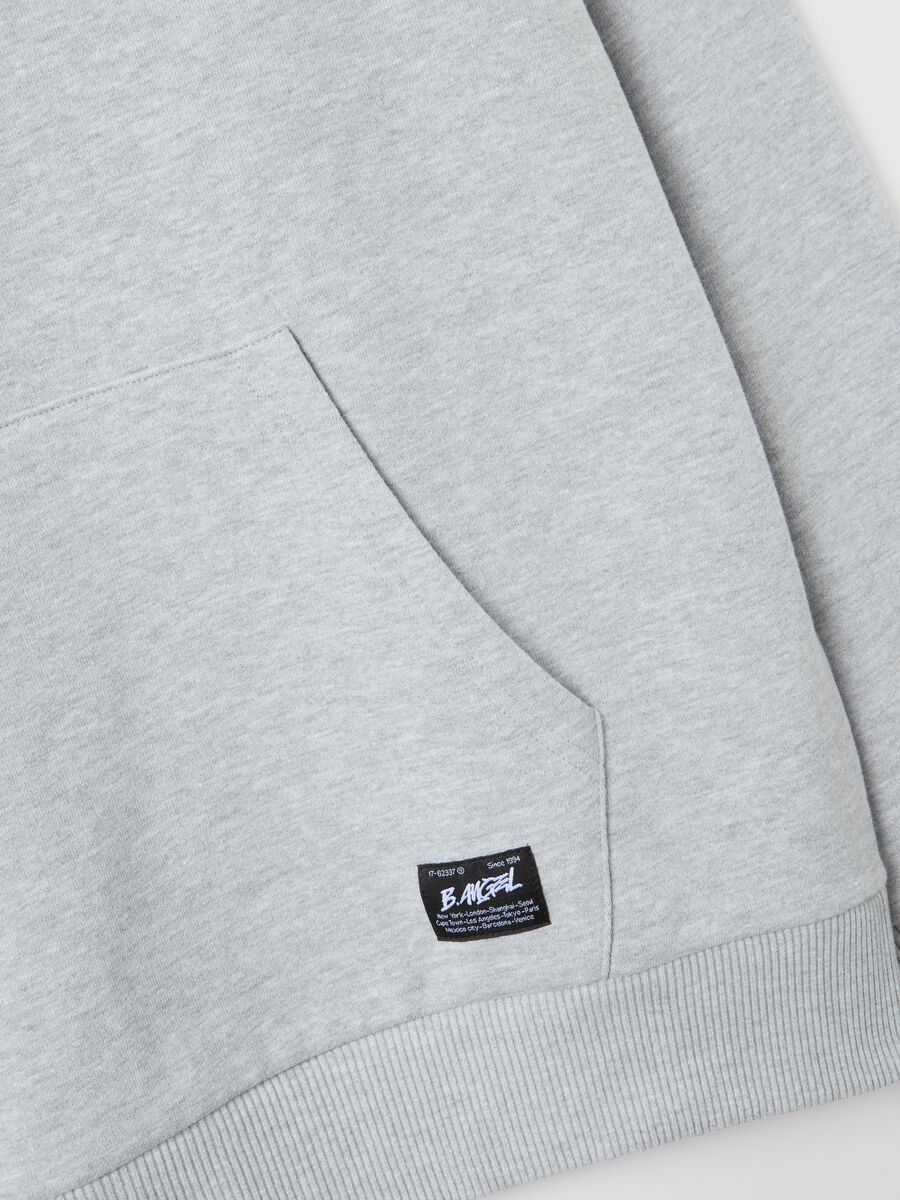 Over-fit sweatshirt in cotton with hood_5