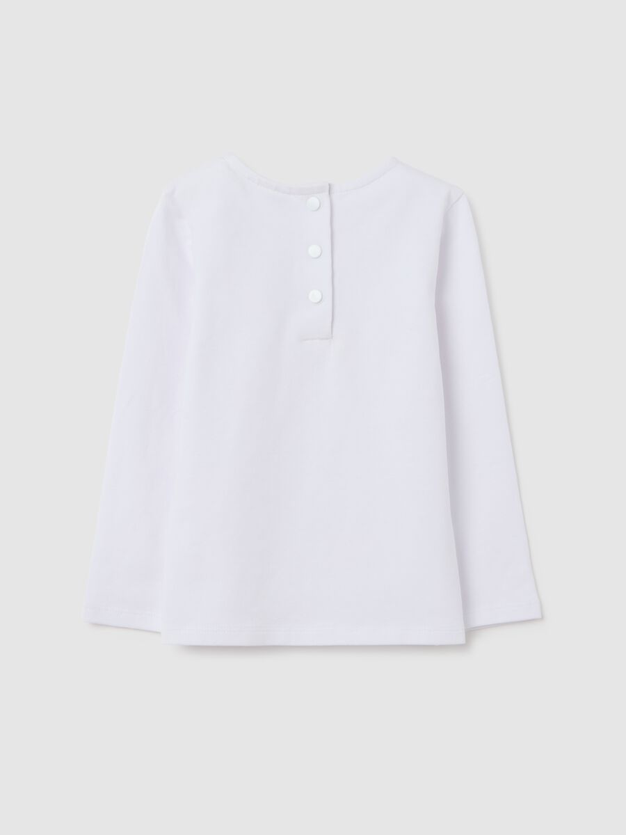 Girls' white cotton top regular fit_1
