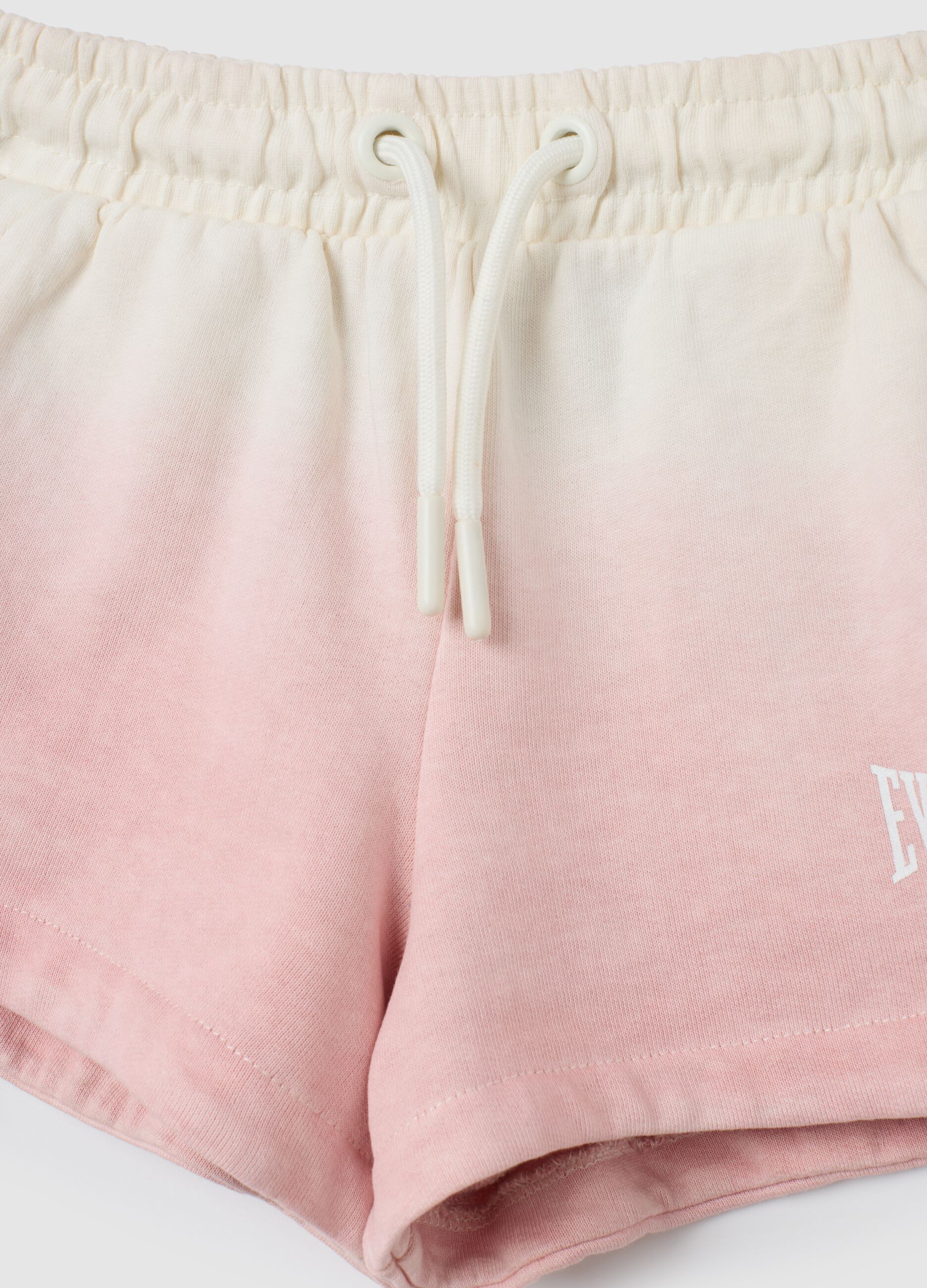 Girls' multicolour regular fit cotton blend shorts with Everlast logo