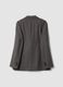 Blazer grigio taupe in flanella di misto lana e viscosa regular fit_2