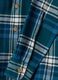 Blue checked pure cotton shirt_1