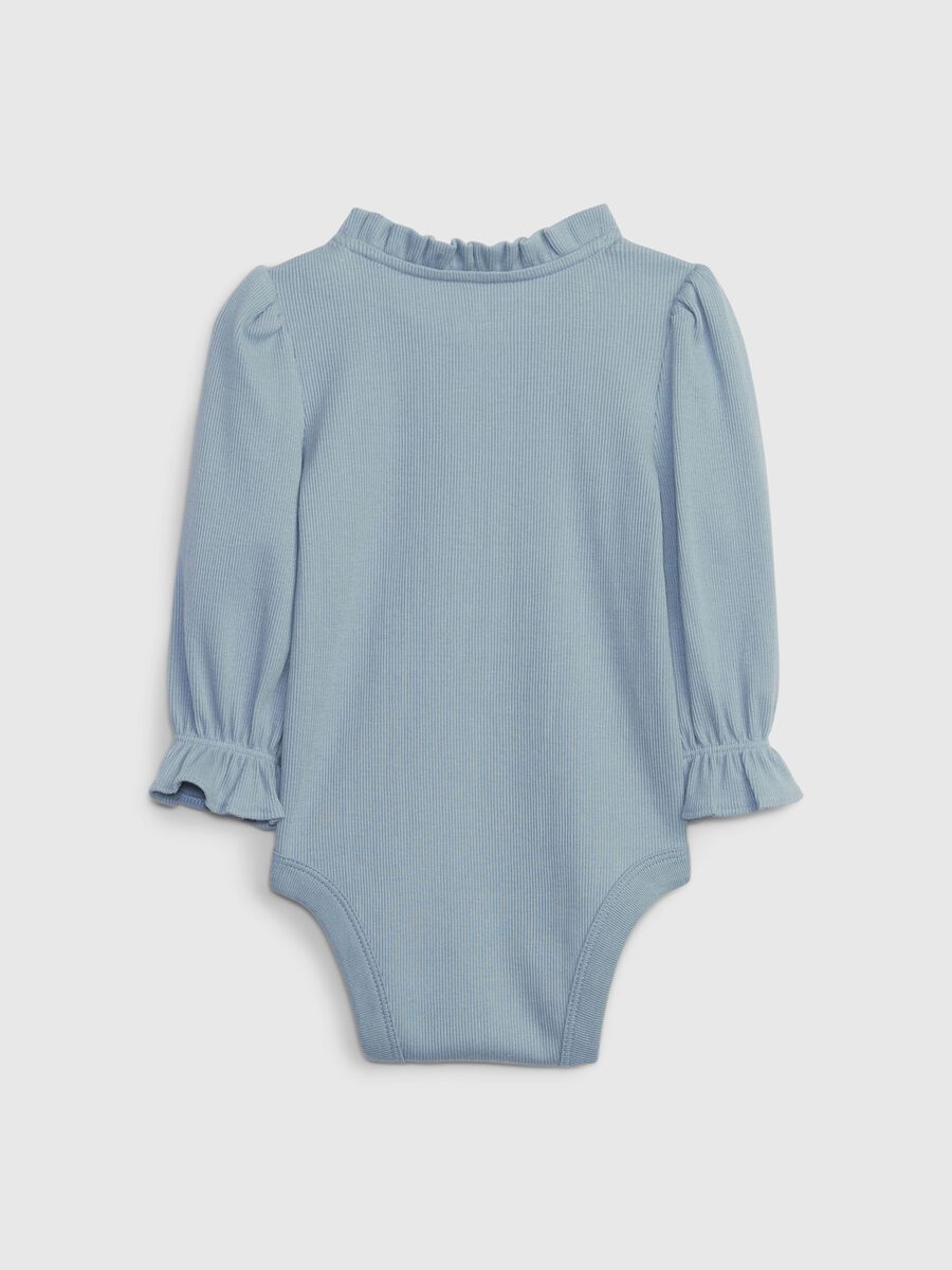Body in cotone bio con rouches_1