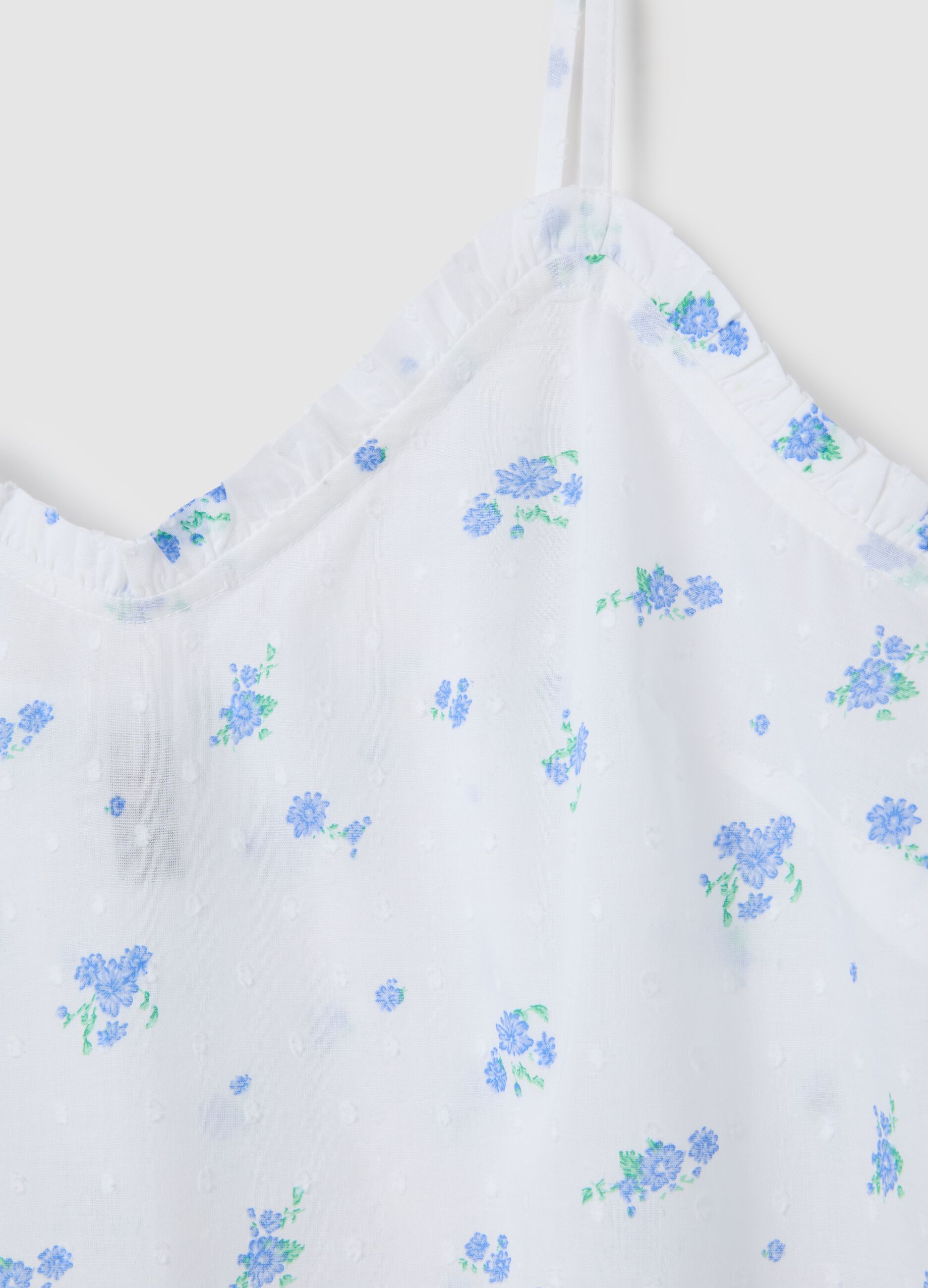 Women's white pure cotton regular fit pyjamas