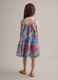 Abito multicolor in puro cotone con spalline_1
