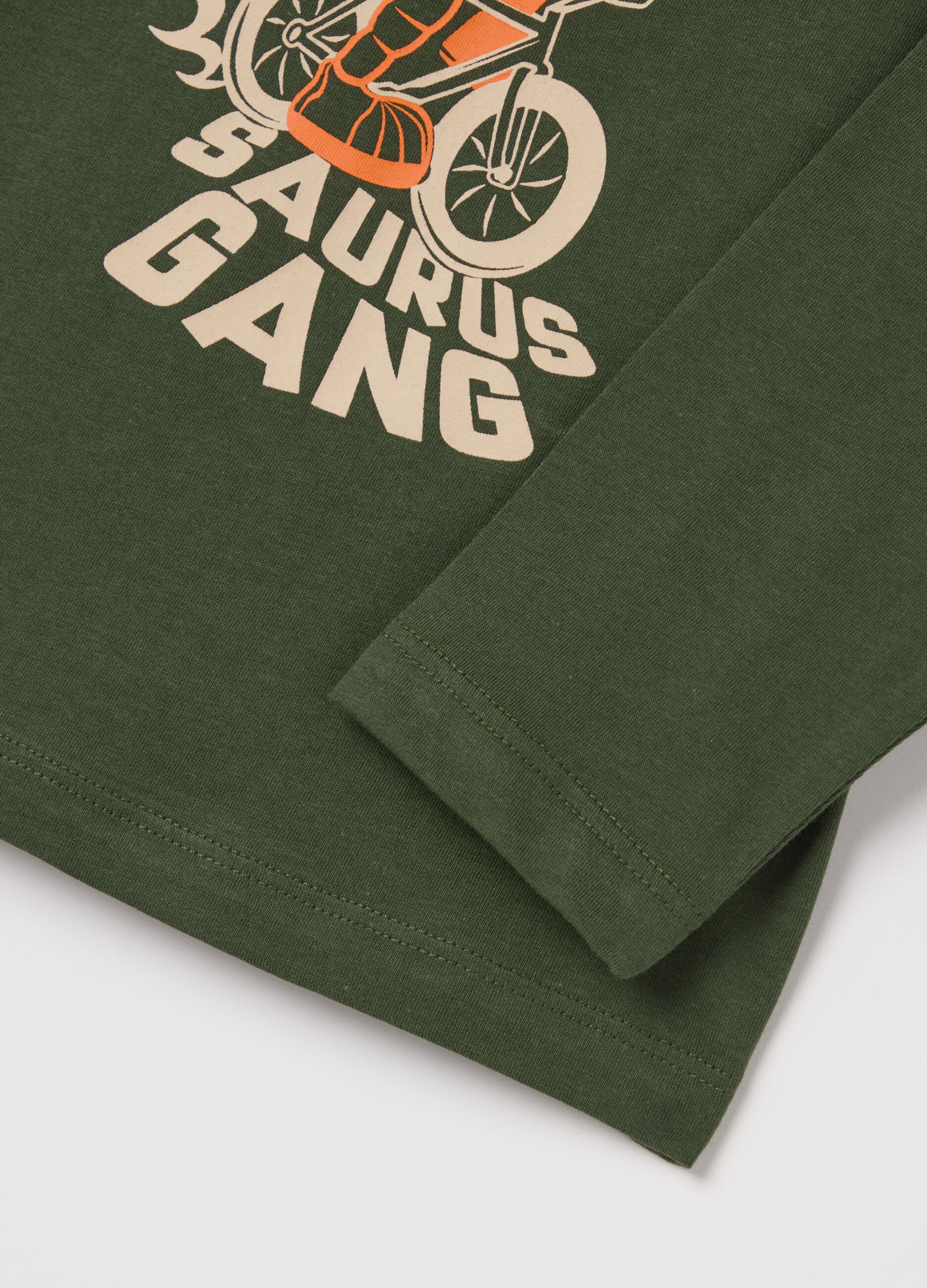 Long-sleeved T-shirt in cotton with print