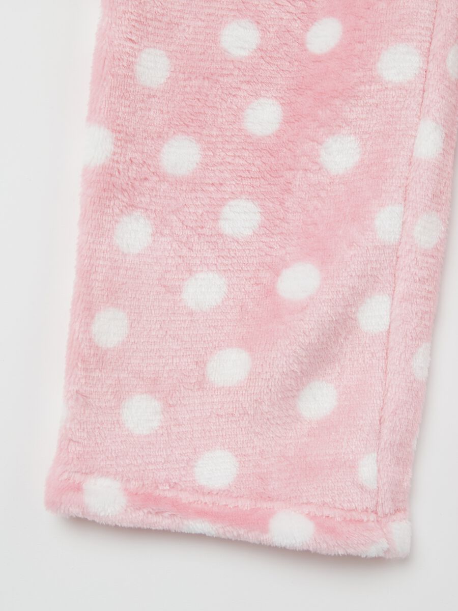 Fleece pyjamas with "It's hard to wake up" embroidery_3