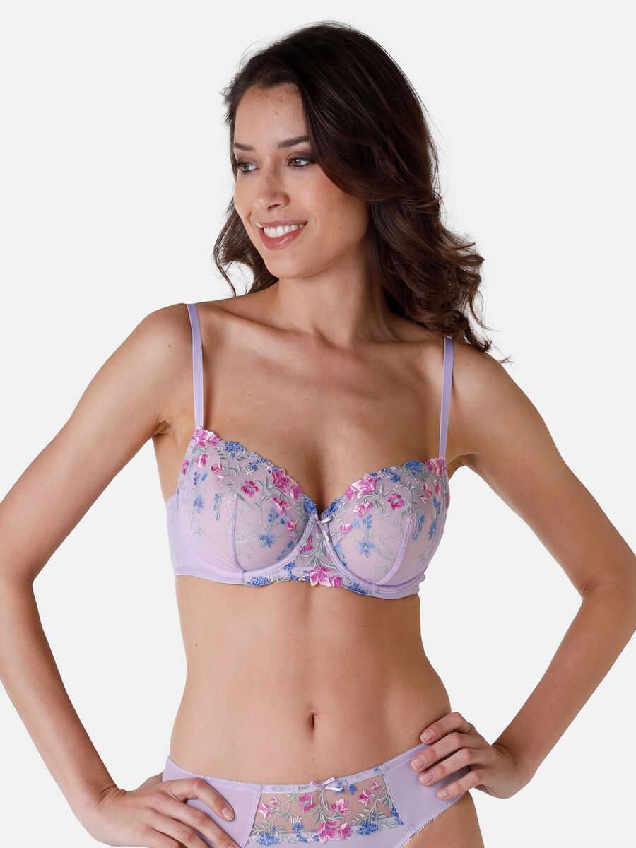 Embroidery Lace bra with underwiring_1