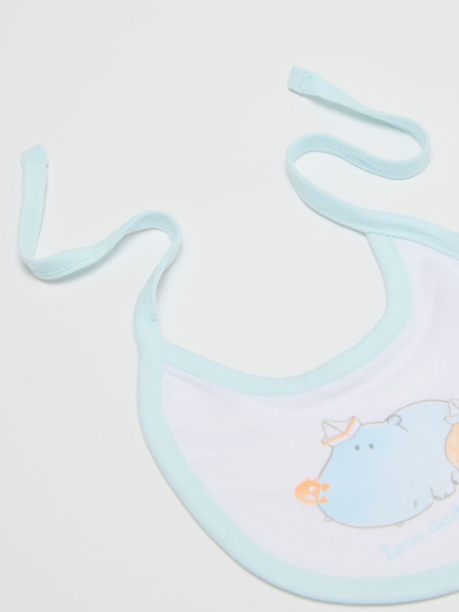 Two-pack cotton bibs with print_2