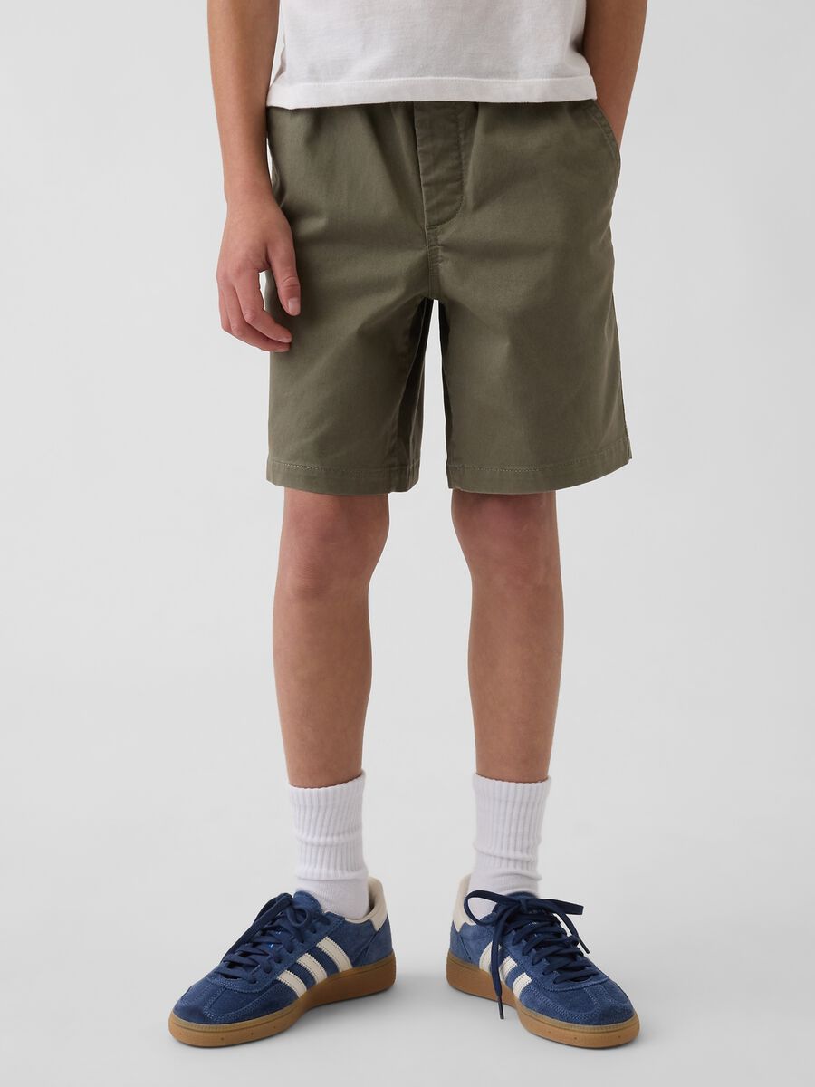 Stretch cotton shorts_1