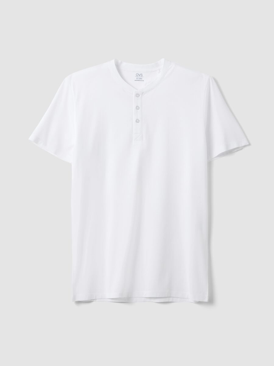 White pure cotton regular-fit T-shirt_0