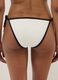 Black and white stretch bikini bottoms with tie sides_2