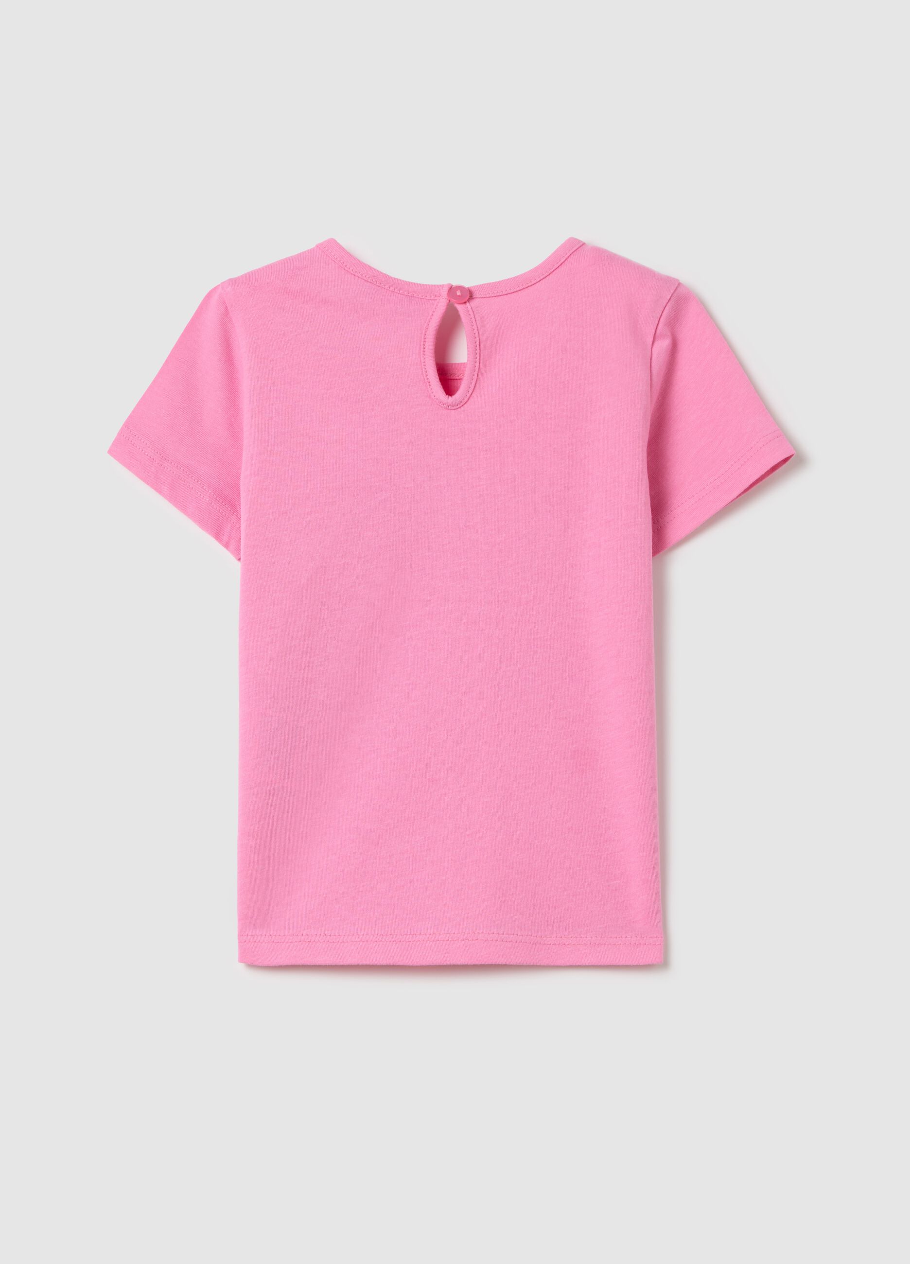 T-shirt in cotone con stampa fragola