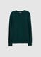 Green Regular Fit Viscose Blend Jumper_4