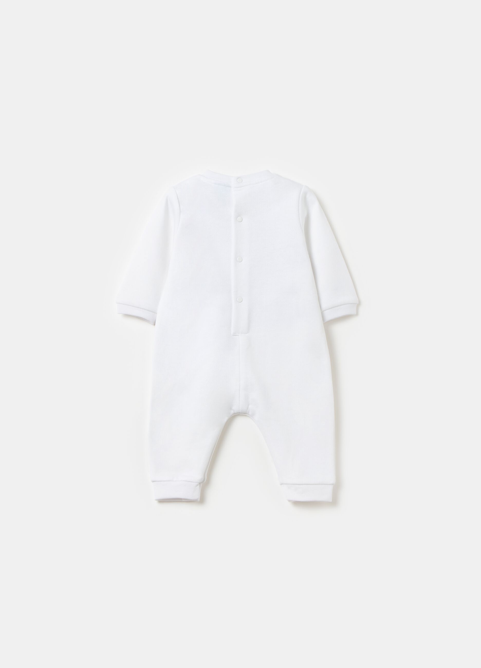 Organic cotton onesie with Lucky and Thumper embroidery