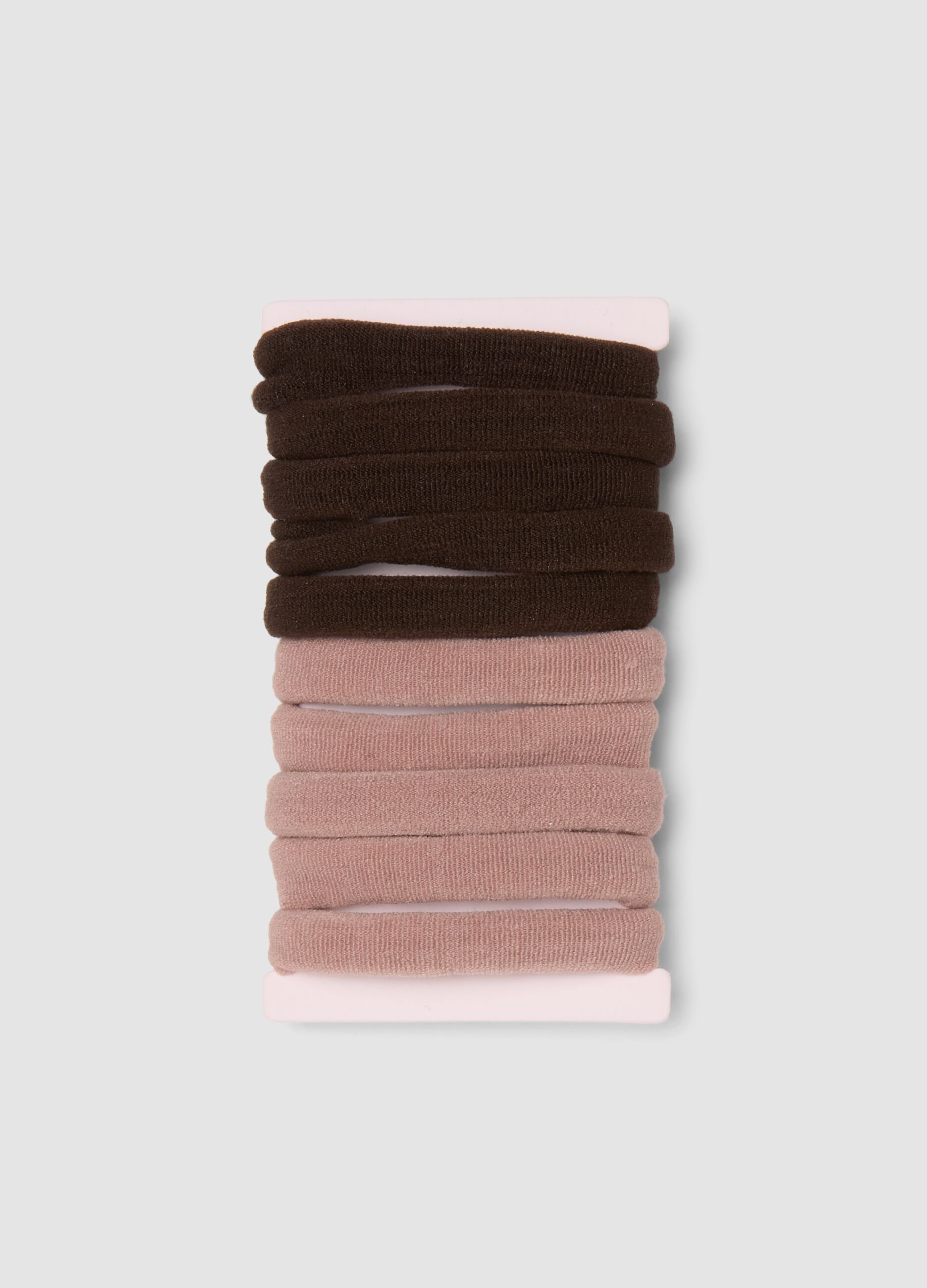 SINCERELY HAIR Seamless Hair Ties (10-Pack) Mauve-Brown