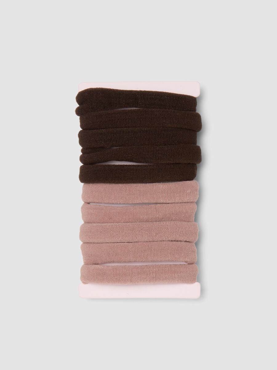 SINCERELY HAIR Seamless Hair Ties (10-Pack) Mauve-Brown_1