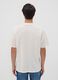 White pure cotton Peanuts print T-shirt, relaxed fit_3