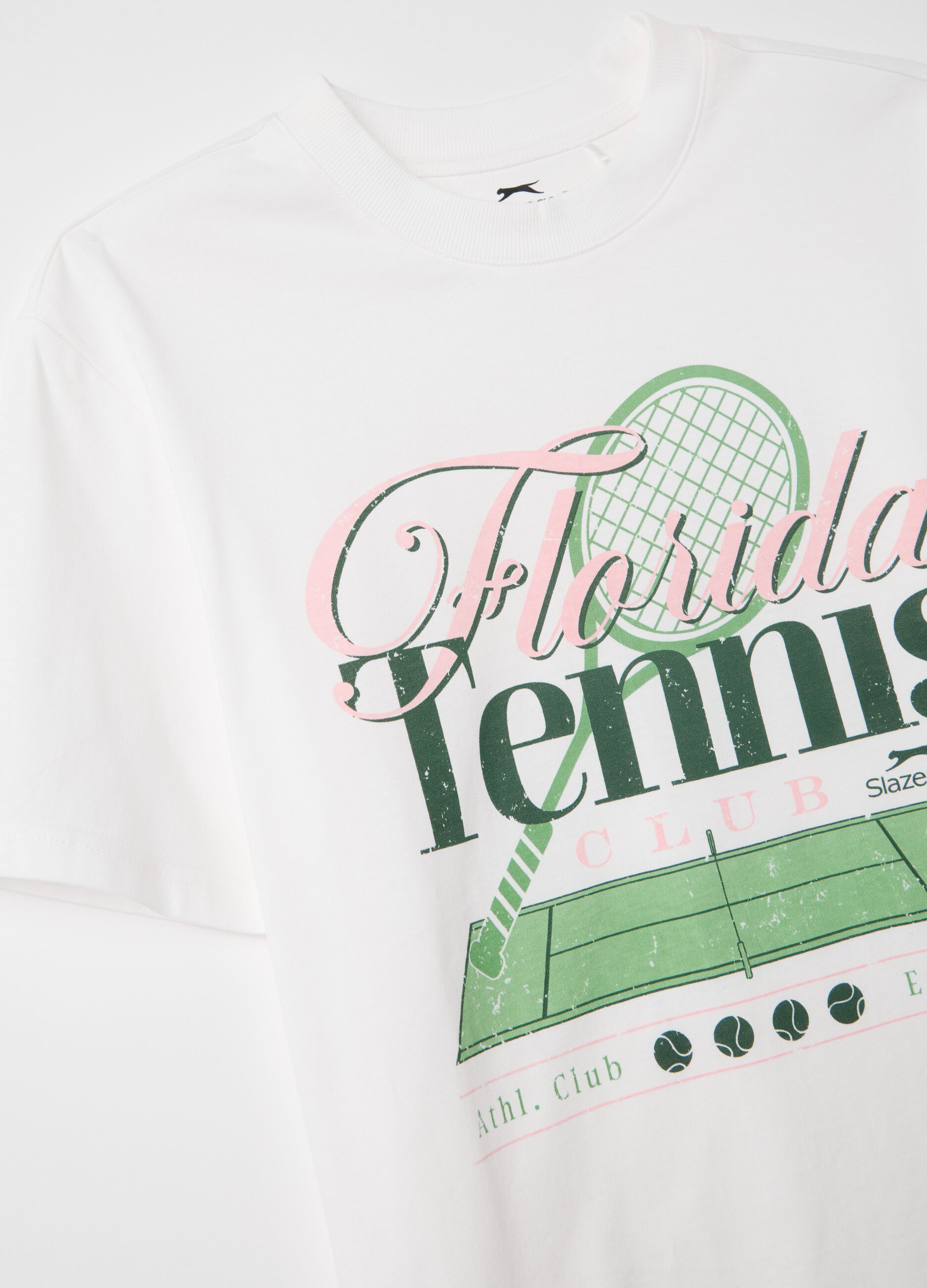 SLAZENGER sports T-shirt with tennis print