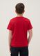 Red pure cotton boys&rsquo; T-shirt with print, regular fit_1