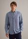 Light blue pure linen shirt with button-down collar, regular fit_1