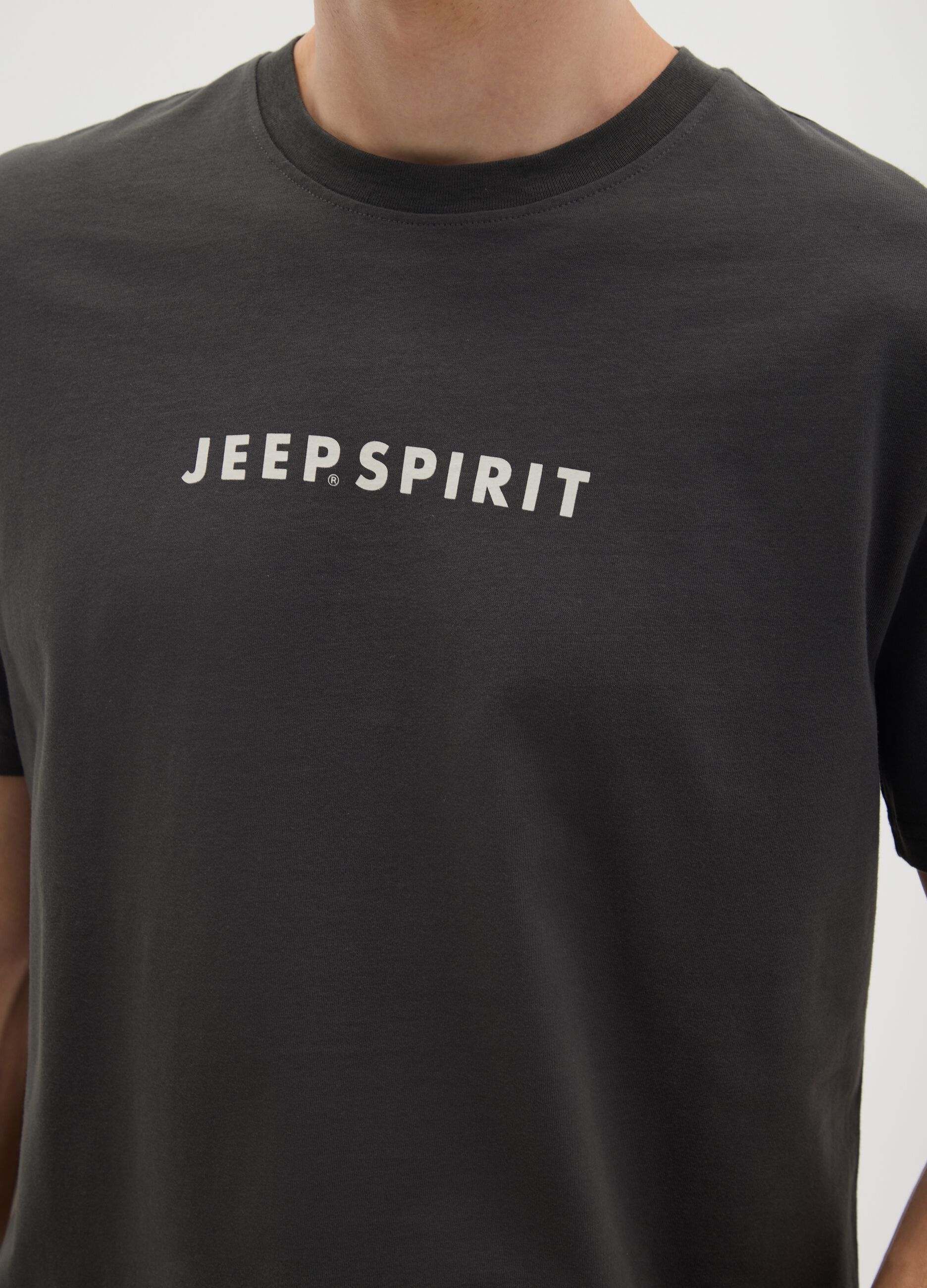Black pure cotton regular fit t-shirt