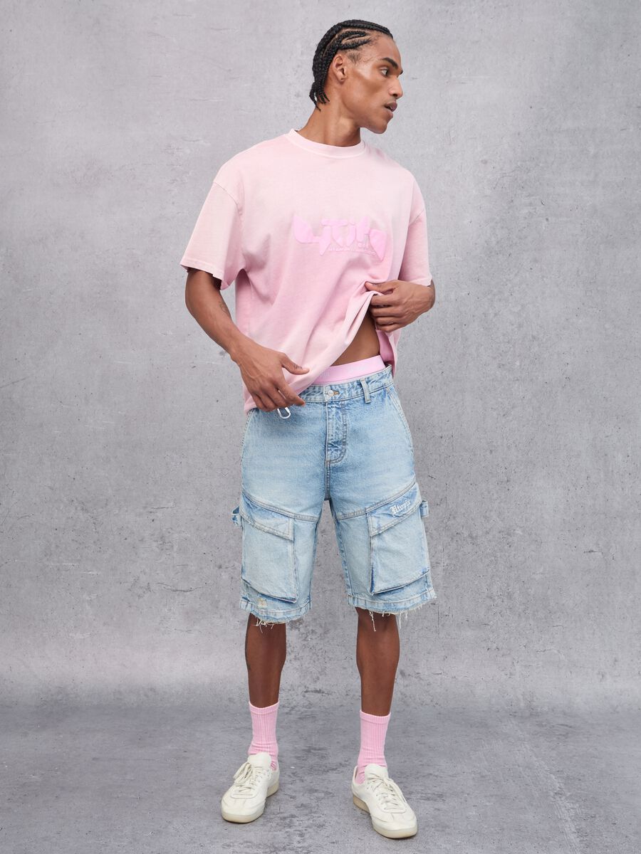 Sunfaded Graphic T-shirt Pink_3