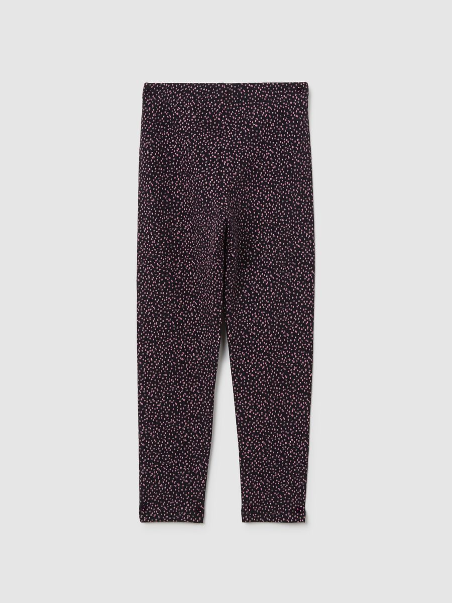 OVS Kids Black Stretch Leggings_1