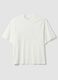 White short-sleeve T-shirt in pure cotton_0