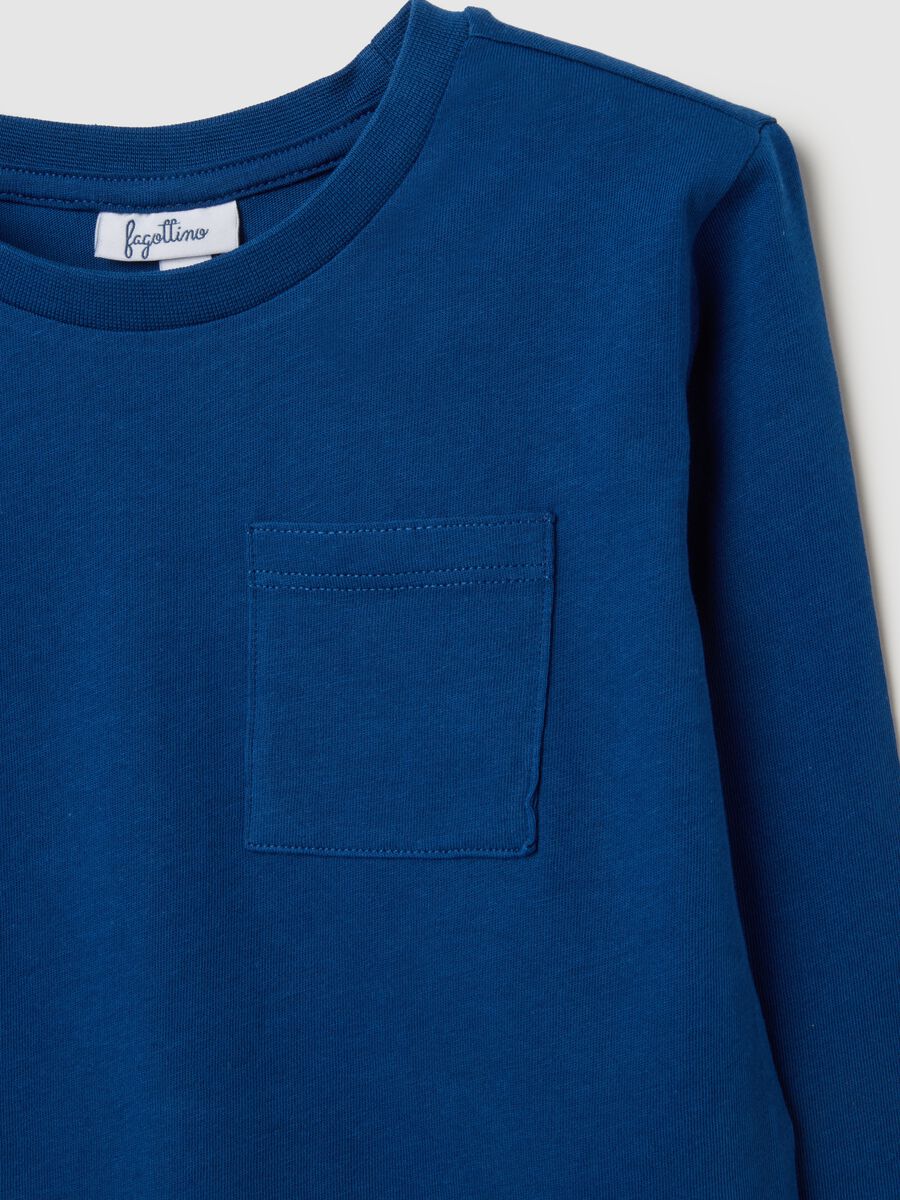 Set of blue and white long-sleeve cotton t-shirts_2