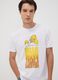 White pure cotton T-shirt with Simpsons print_0