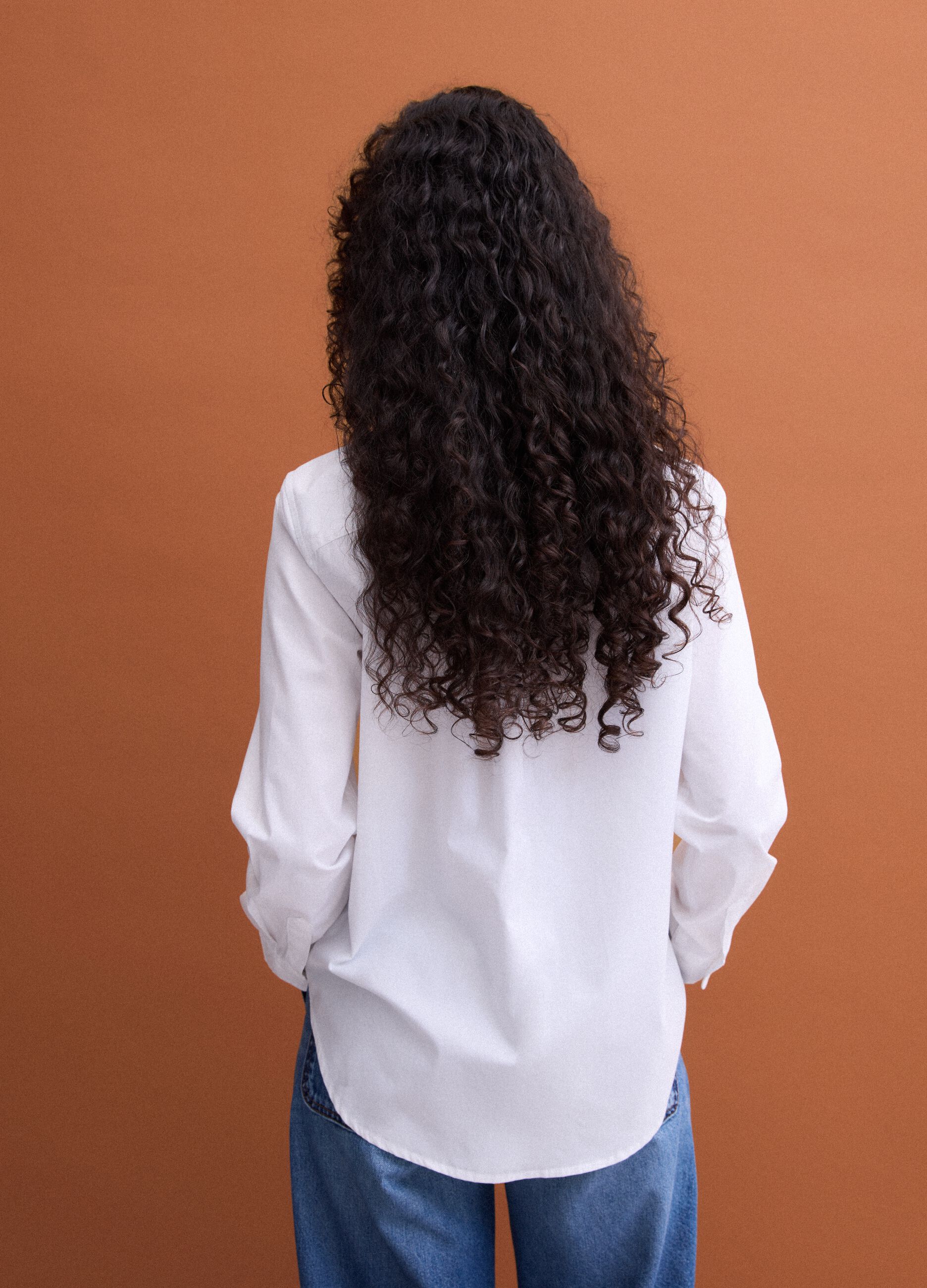 White poplin shirt, regular fit
