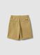 Shorts chino beige in cotone elasticizzato_1