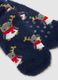 Blue Stretch Cotton Christmas Socks_2