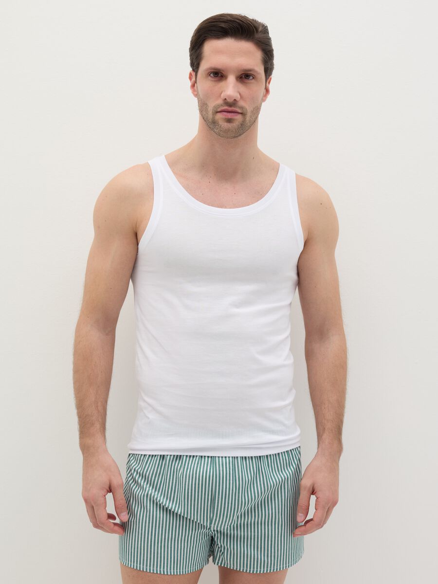 Two-pack racerback vests in Supima cotton_0