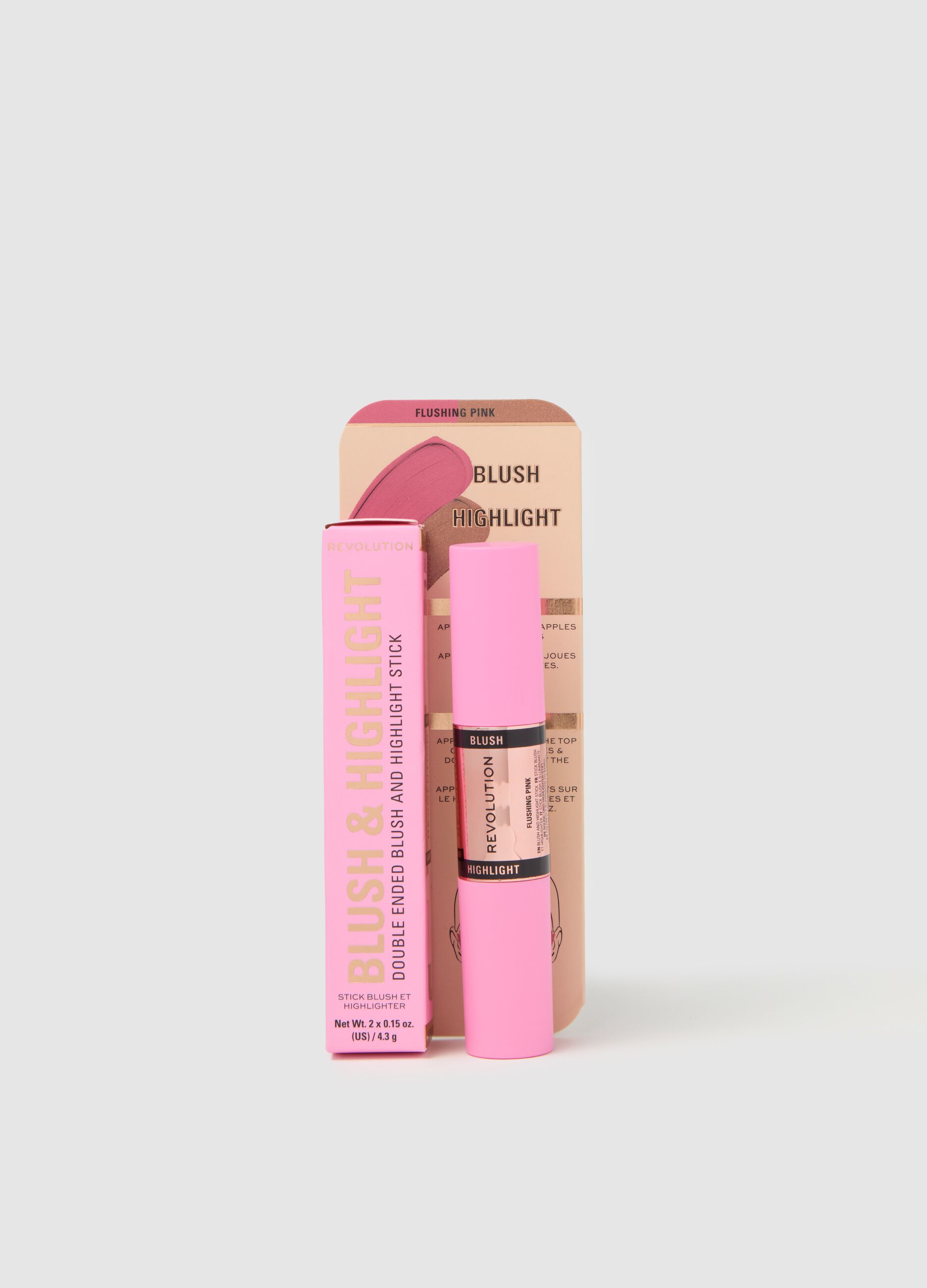 Blush & Highlight Stick Flushing Pink