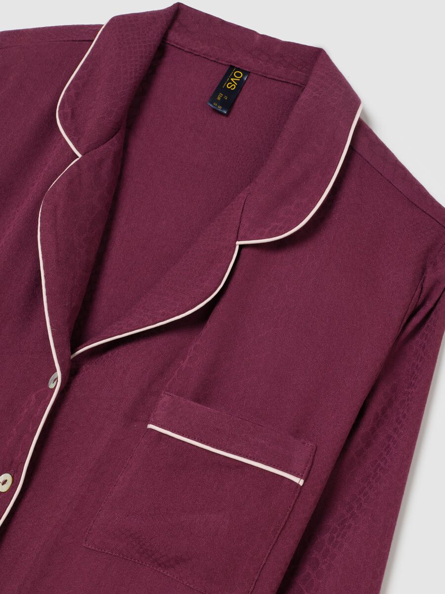 Purple Button-Up Pajama Shirt_5