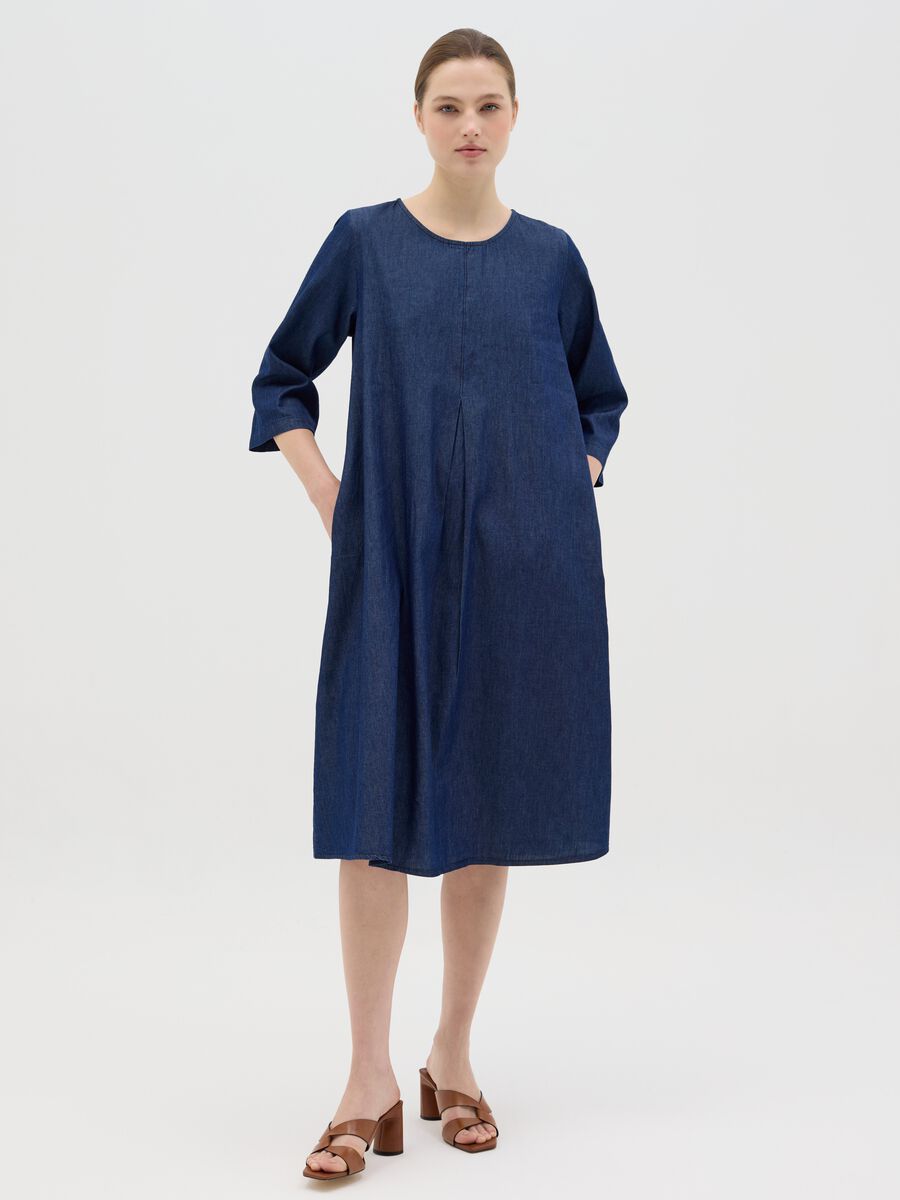 Hybrid Pure Cotton Blue Dress_0
