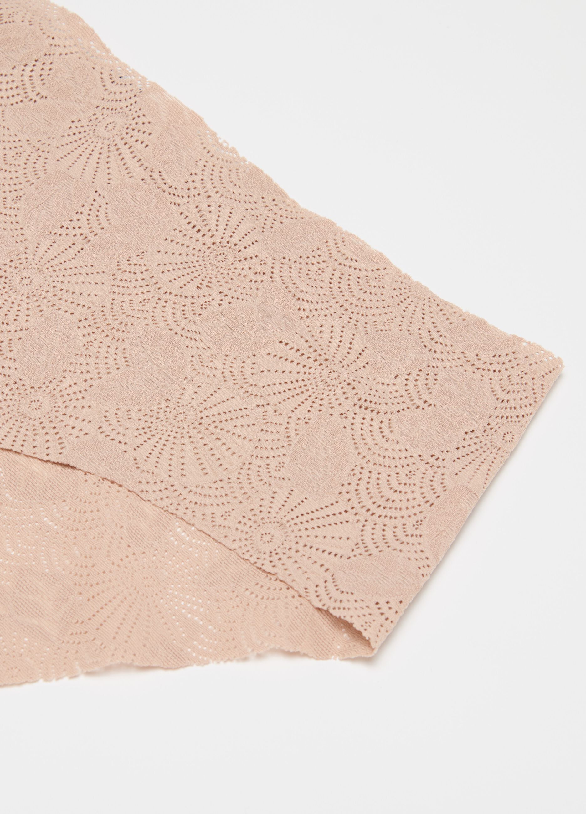 French knickers in lace with geometric motif