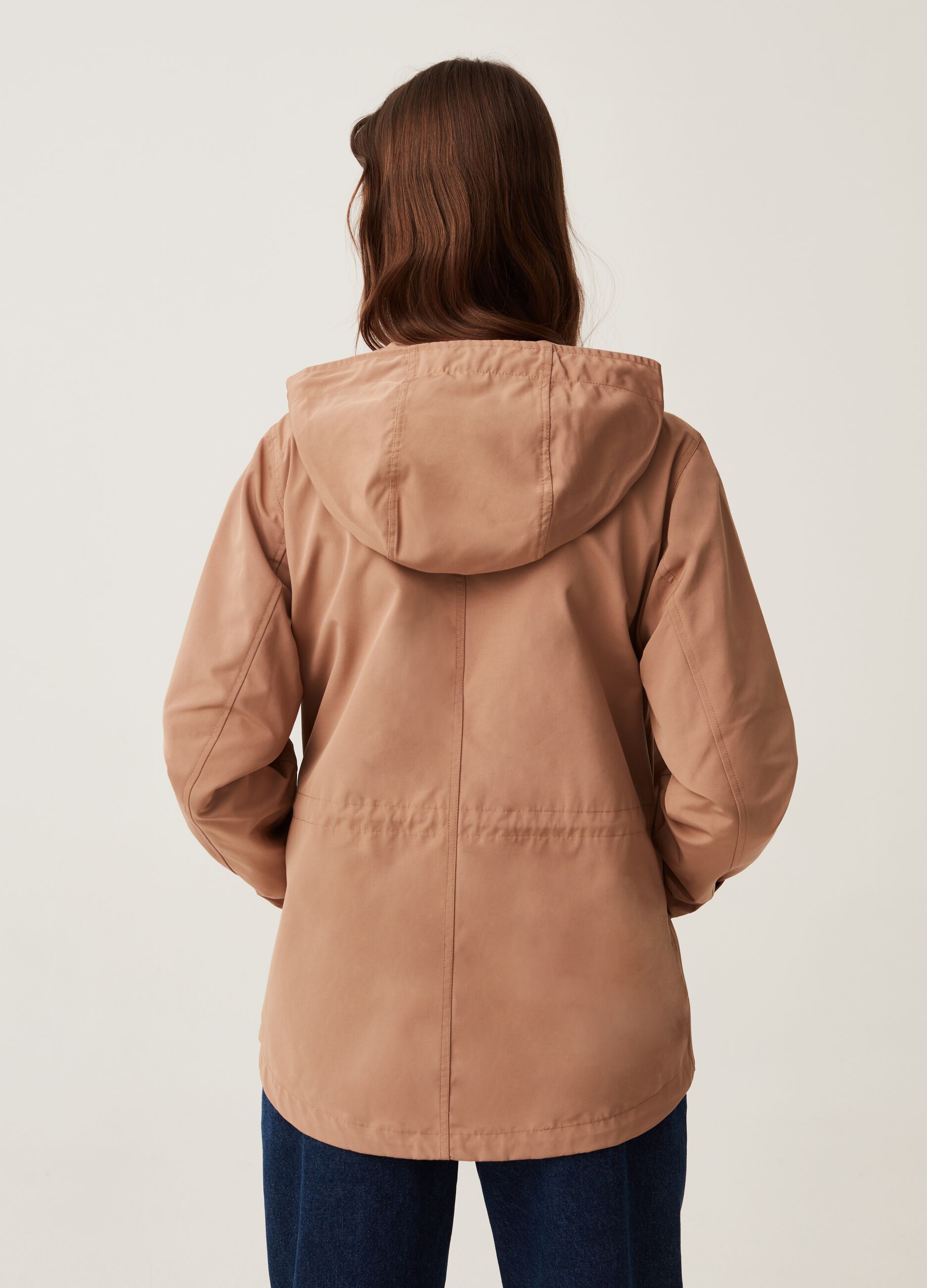 Parka corto full-zip