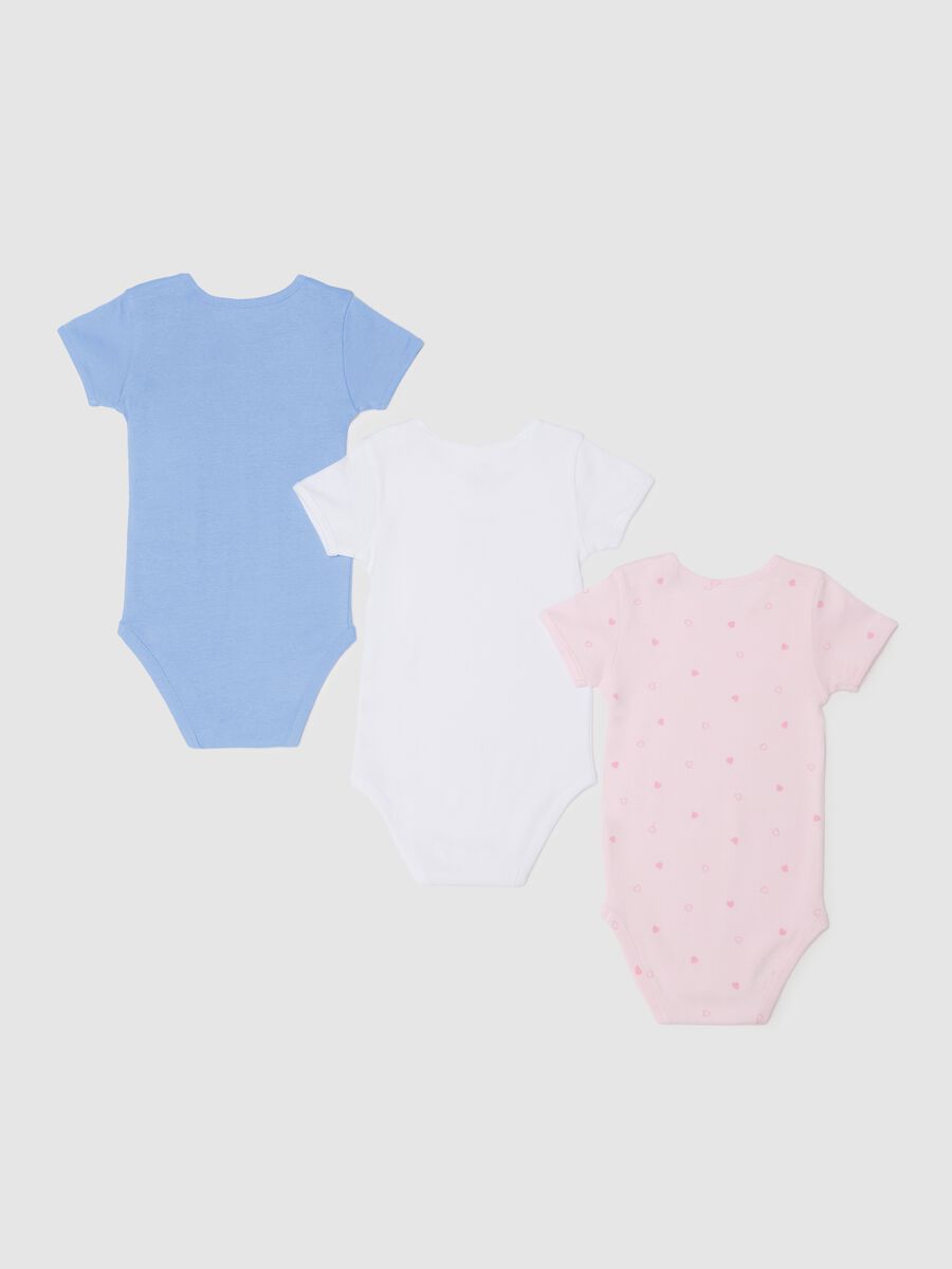 Three-pack bodysuits in organic cotton with print_1