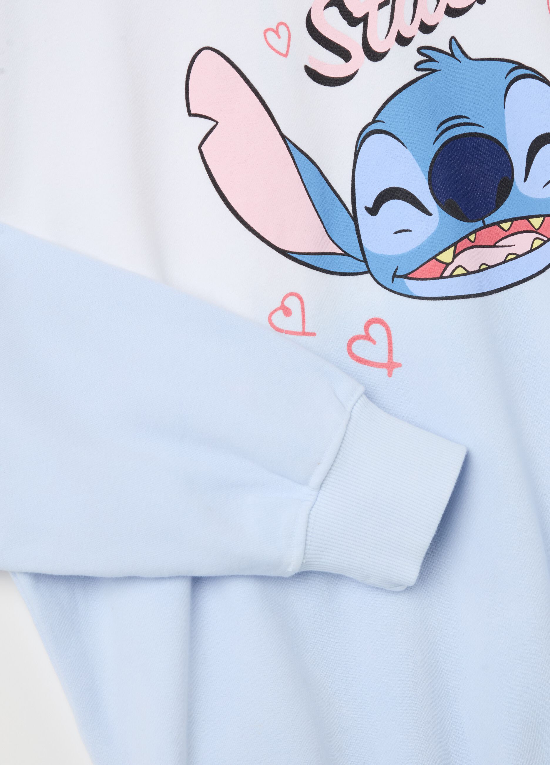 Oversized sweatshirt with Stitch print
