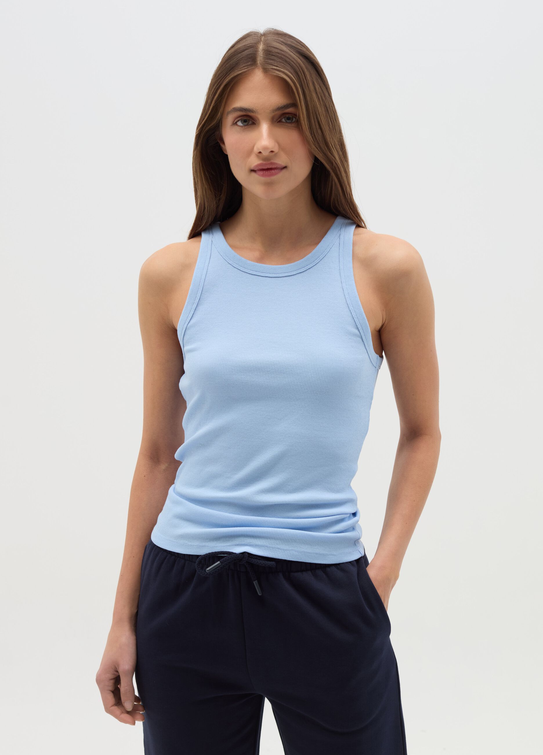 Ribbed tank top