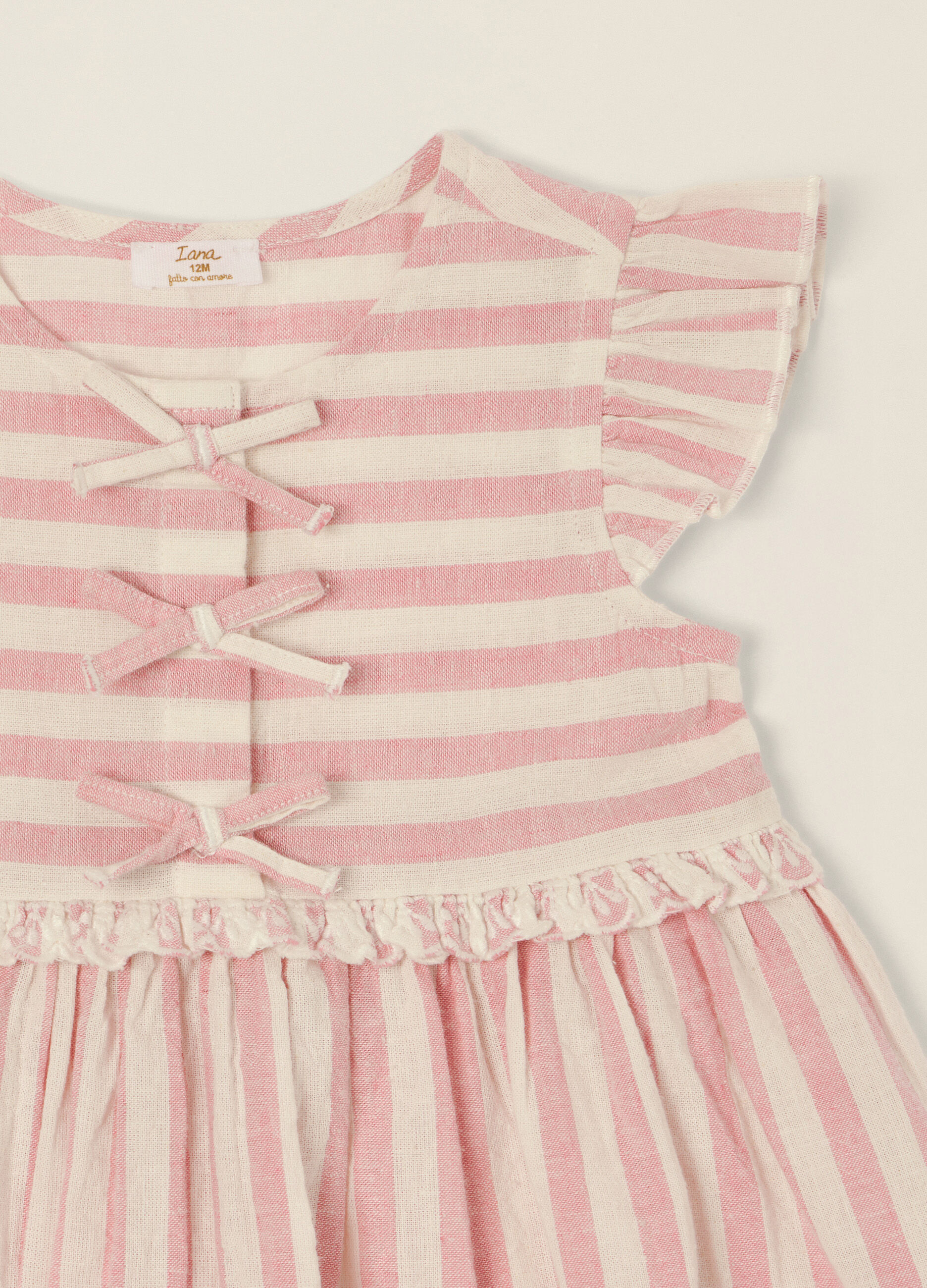 IANA striped linen-blend dress