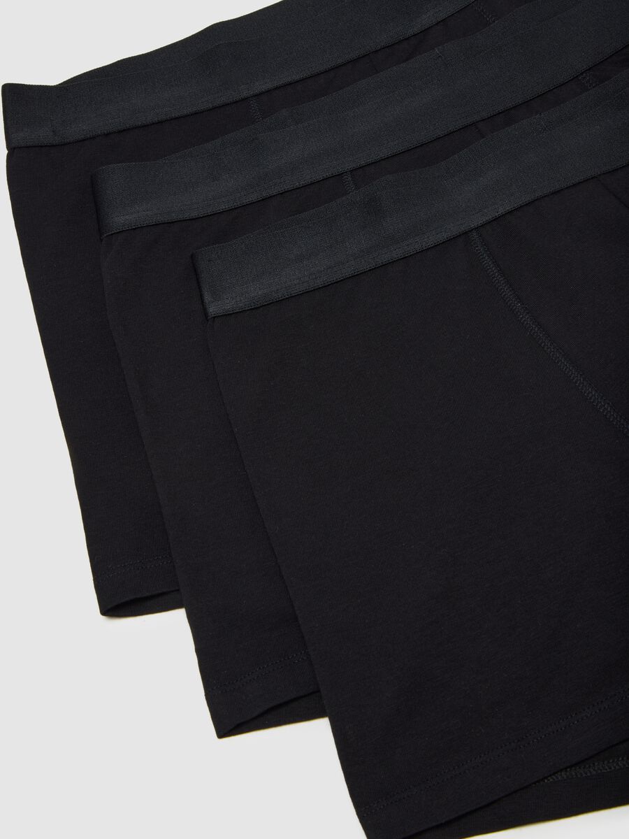 Set of three black stretch cotton regular fit boxers_5