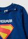 Children's blue cotton pyjamas with Superman graphic_2