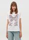 T-shirt with flowers and butterflies print_0